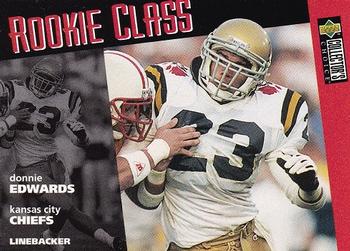 Donnie Edwards Kansas City Chiefs 1996 Upper Deck Collector's Choice NFL Rookie Card - Rookie Class #39